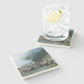 Traditionelle ukrainische Hochzeit (Ukraine) (Ehe) Steinuntersetzer (Seitenansicht)