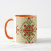 Traditionelle ukrainische Stickerei Tasse (Links)