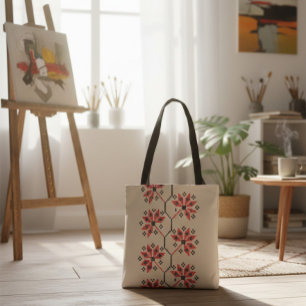 Traditionelle ukrainische Stickerei Tote Tag Tasche