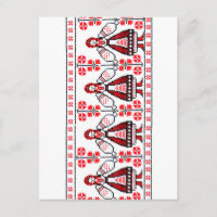 Traditionelle ukrainische Stickereimädchen