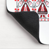 Traditionelle ukrainische Stickereiukraine-Mädchen Mousepad (Ecke)