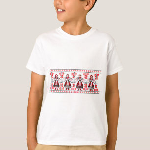 Traditionelle ukrainische Stickereiukraine-Mädchen T-Shirt