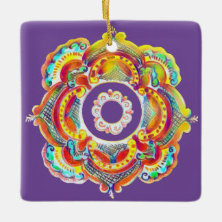 Traditionelle ukrainische Volksdekoration Keramikornament