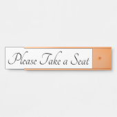 Traditionelle und klassische "Bitte nehmen Sie Pla Türschild (Vorderseite )