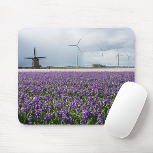 Traditionelle und moderne Windmühle, Holland Mousepad (Mit Mouse)