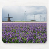 Traditionelle und moderne Windmühle, Holland Mousepad (Vorne)