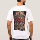 Traditionelle und neo-traditionelle Tattoo-Designs T-Shirt (Rückseite)