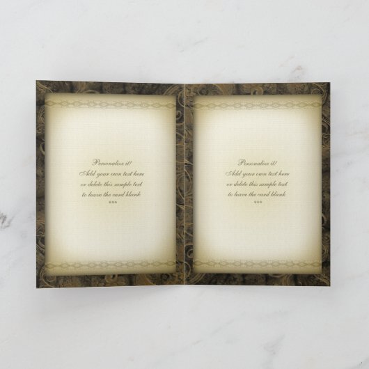 Traditionelle Vampir Grüße u. Notecards Karte (Innenseite)