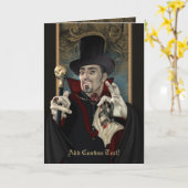 Traditionelle Vampir Grüße u. Notecards Karte (Gelbe Blume)