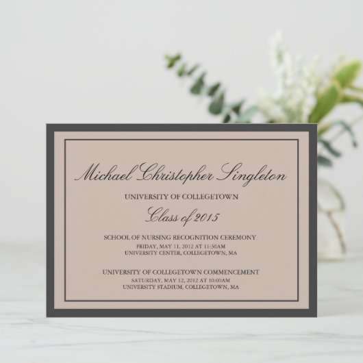 Traditionelle Veranstaltungen des formalen Abschlu Ankündigung (Stehend Vorderseite)