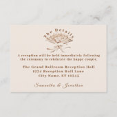 Traditionelle Viktorianische Hochzeit Begleitkarte (Vorderseite)