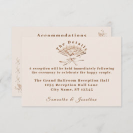 Traditionelle Viktorianische Hochzeit Begleitkarte