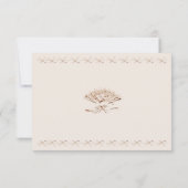 Traditionelle Viktorianische Hochzeit RSVP Karte (Rückseite)