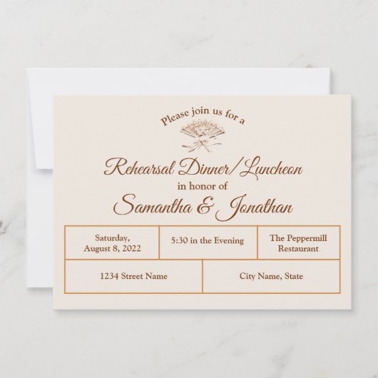 Traditionelle Viktorianische Probe Abendessen Einl Dankeskarte (Vorderseite)