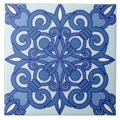 Traditionelle Vintage arabische Keramikfliesen Fliese (Vorderseite)