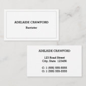 Traditionelle, Vintage, Berufliche Visitenkarte (Vorne/Hinten)