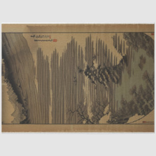 Traditionelle Vintage japanische Naturlandschaft N Seidenpapier