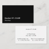 Traditionelle, Vintage und klassische Visitenkarte (Vorne/Hinten)