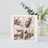 Traditionelle Vintage Viktorianische Weihnachten Karte (Stehend Vorderseite)