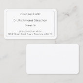 Traditionelle Visitenkarte (Vorne/Hinten)