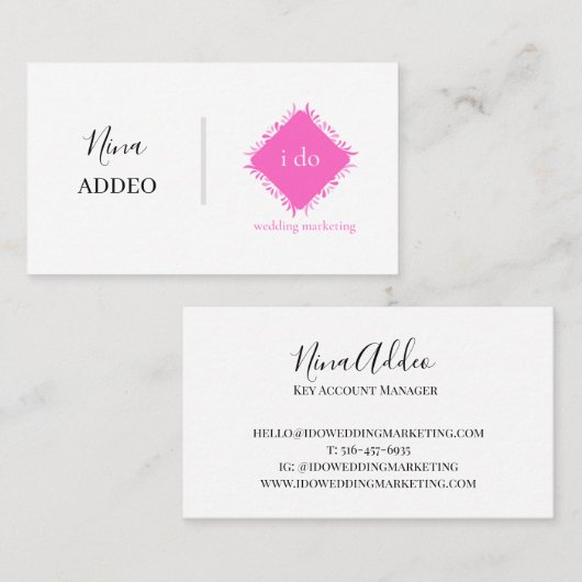 Traditionelle Visitenkarte mit Logo (Vorne/Hinten)