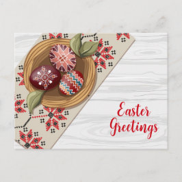 Traditionelle Volksgrüßkarte Postkarte