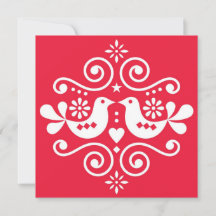 Traditionelle Volkskornament-Grußkarte