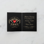 Traditionelle Vows Save the Date Karte (Innenseite)