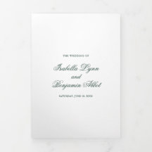 Traditionelle Waldgrün-formale Hochzeit