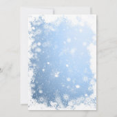 Traditionelle Wasserfarbe Winter Frohe Weihnachten Einladung (Rückseite)