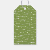 Traditionelle - weiche grüne - Weihnachtsgeschenkm Geschenkanhänger (Rückseite)