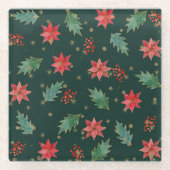 Traditionelle Weihnachten Glasuntersetzer (Vorderseite)