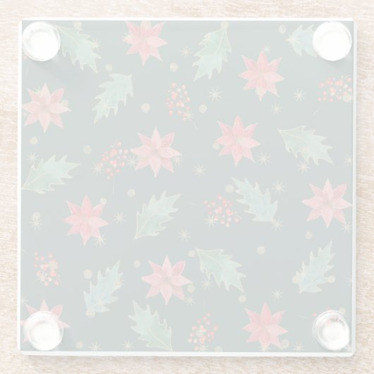 Traditionelle Weihnachten Glasuntersetzer (Rückseite)