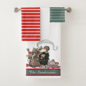 Traditionelle Weihnachten Vintag Alte Welt Santa Badhandtuch Set (Insitu)