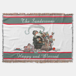 Traditionelle Weihnachten Vintag Name der Weihnach Decke