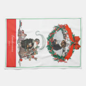 Traditionelle Weihnachten Vintag Weihnachten Weihn Geschirrtuch (Horizontal)