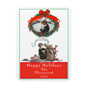 Traditionelle Weihnachten Vintag Weihnachten Weihn Magnet