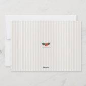 Traditionelle Weihnachts-Foto-Weihnachtskarte Feiertagskarte (Rückseite)