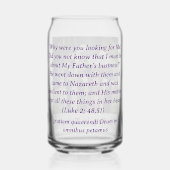 Traditionelle Weihnachts fröhliche Geheimnisse glä Dosenglas (Rückseite)