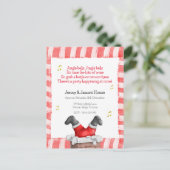 Traditionelle Weihnachts-Party Einladung Postkarte (Stehend Vorderseite)