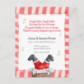 Traditionelle Weihnachts-Party Einladung Postkarte (Vorderseite)