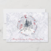 Traditionelle Weihnachts- und Neujahrskarte Ankündigung (Vorderseite)