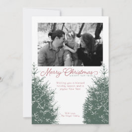 Traditionelle Weihnachts- und Neujahrskarte Feiertagskarte