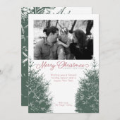 Traditionelle Weihnachts- und Neujahrskarte Feiertagskarte (Vorne/Hinten)