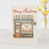 Traditionelle Weihnachtsbäckerei Karte Frischgebac (Gelbe Blume)