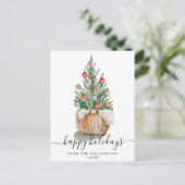 Traditionelle Weihnachtsbaum Weihnachtskarte Feiertagspostkarte (Stehend Vorderseite)