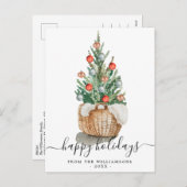 Traditionelle Weihnachtsbaum Weihnachtskarte Feiertagspostkarte (Vorne/Hinten)