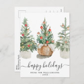 Traditionelle Weihnachtsbaumen Weihnachtskarte Feiertagspostkarte (Vorne/Hinten)