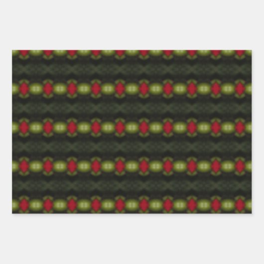 Traditionelle Weihnachtsblatt Geschenkwrap Geschenkpapier Set (Vorderseite 2)