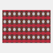 Traditionelle Weihnachtsblatt Geschenkwrap Geschenkpapier Set (Vorderseite)